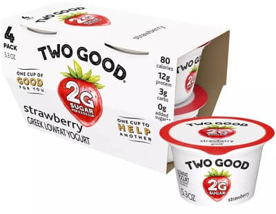 Strawberry Flavored Lowfat Greek Yogurt