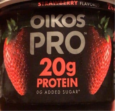 Oikos Pro Cultured Ultra-Filtered Milk 2% Milkfat Strawberry Flavored Yogurt