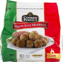Cooked Perfect, Italian Style Meatballs