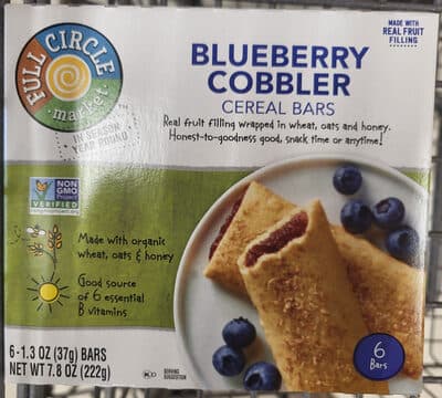 Blueberry Cobbler Cereal Bars