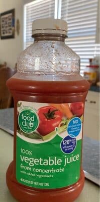 100% Vegetable Juice
