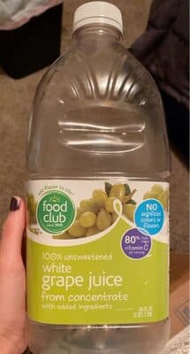 100% White Grape Juice From Concentrate