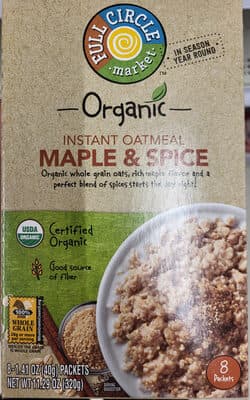 Maple & Spice Instant Oatmeal