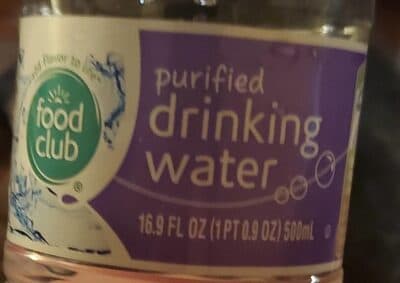 Purified Drinking water