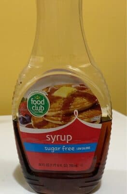 Low Calorie Sugar Free Syrup