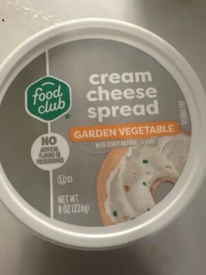Cream Cheese Spread With Garden Vegetables