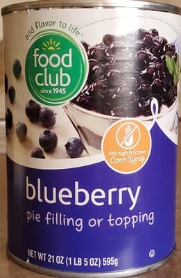 Blueberry Pie Filling or Topping