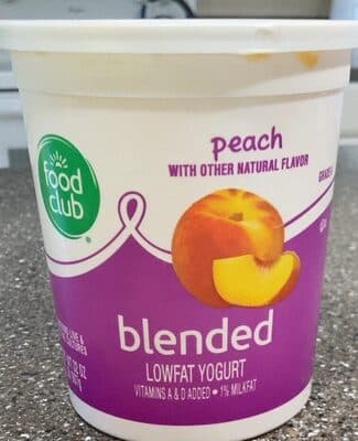 Peach Blended Lowfat Yogurt