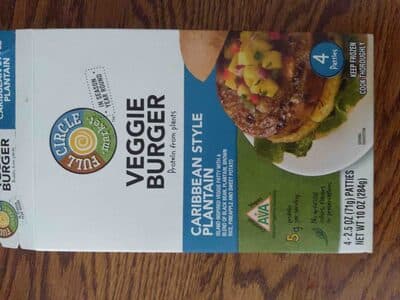 Caribbean Style Plantain Island Inspired Veggie Patty With A Blend Of Black Bean, Plantain, Brown Rice, Pineapple And Sweet Potato Veggie Burger Patties