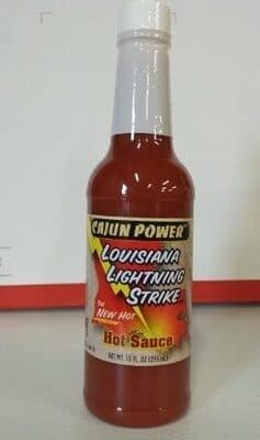 Louisiana lightning strike hot sauce