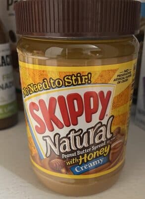 Creamy With Honey Natural Peanut Butter Spread