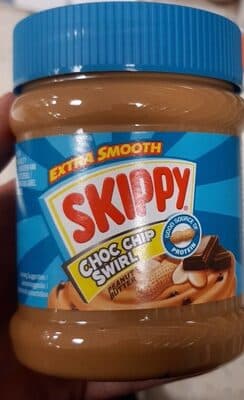 Skippy choc chip swirl peanut butter