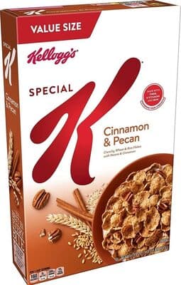 Cinnamon & Pecan Crunchy Wheat & Rice Flakes With Pecans & Cinnamon Cereal