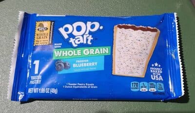 Frosted Blueberry Flavored Whole Grain Toaster Pastry