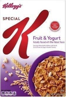 Fruit & Yogurt Flavored Crunchy Wheat & Rice Flakes With Oat & Fruit Clusters & Yogurt-Coated Clusters Cereal