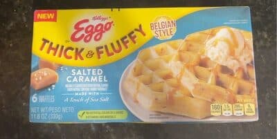 Salted Caramel Flavored Belgian Style Waffles