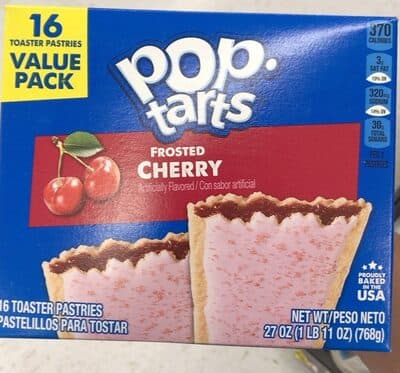 Frosted Cherry Flavored Toaster Pastries