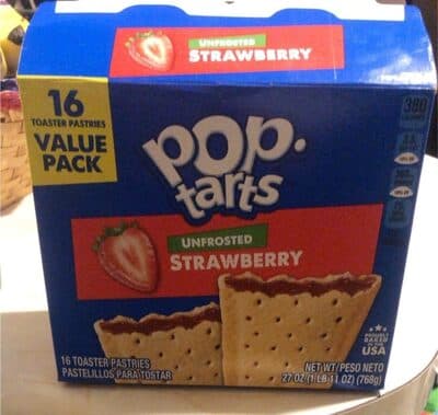 Unfrosted Strawberry Toaster Pastries