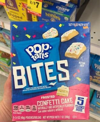 Frosted Confetti Cake Flavored Bites