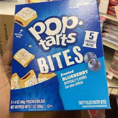 Pop Tart Blueberry Bites
