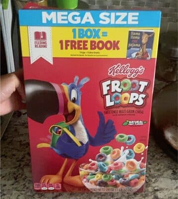 Froot Loops Sweetened Multigrain Natural Fruit Flavors Cereal
