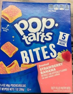 Pop Tarts frosted strawberry banana bited