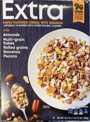 Extra Maple Cereal with Bananas