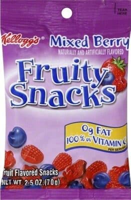 Mixed Berry Flavored Fruity Snacks