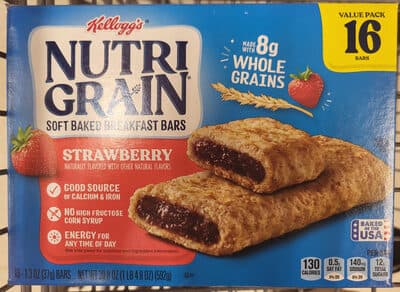 Strawberry Flavored Soft Baked Breakfast Bar