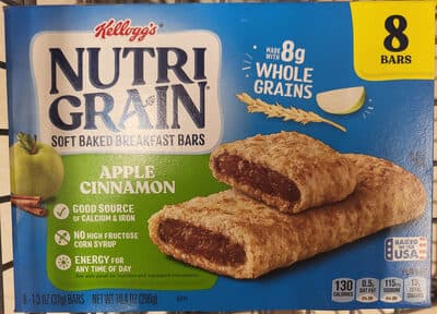 Apple Cinnamon Soft Baked Breakfast Bars