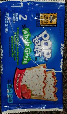 Frosted Strawberry Whole Grain Toaster Pastries