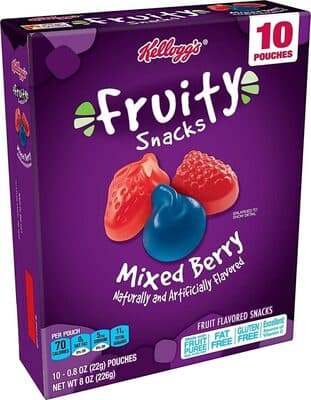 Mixed Berry Flavored Fruity Snacks
