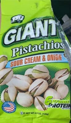 Giants Sour Cream and Onion Pistachios