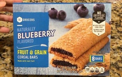 Blueberry Flavored Fruit & Grain Cereal Bars