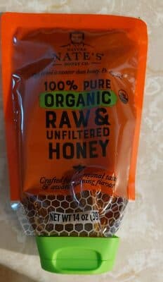 Nature Nate's Organic 100% Pure Raw & Unfiltered Honey Squeeze Pouch