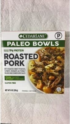 Roasted Pork with Roasted Sweet Potatoes, Turnips, Parsnips, Butternut Squash and Chimichurri Sauce Paleo Bowls