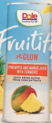 Glow Pineapple and Mango Juice with Turmeric Juice Drink Blend from Concentrate