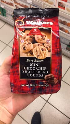 Choc Chip Pure Butter Mini Shortbread Rounds