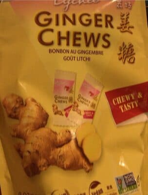 Bonbon au gingembre got litchi