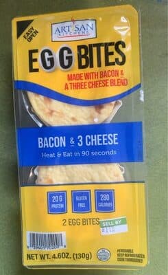 Artisan Kitchens Bacon & 3 Cheese Egg Bites