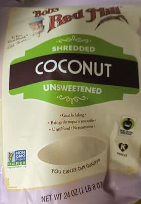 Shredded Coconut, Unsweetened