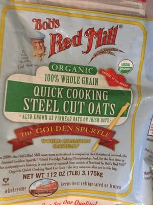 100% WHOLE GRAIN QUICK COOKING STEEL CUT OATS