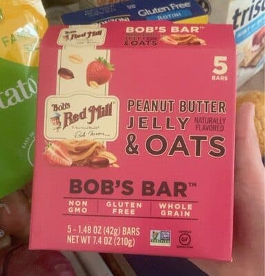 Peanut Butter Jelly & Oats Bar