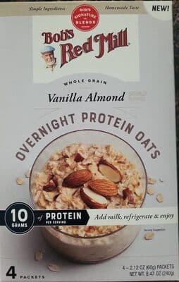 Overnight Protein Oats Vanilla Almond