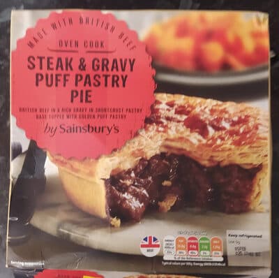 Steak & Gravy Puff Pastry Pie