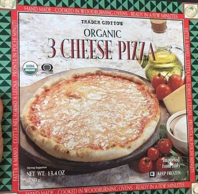 Organic 3 cheese pizza