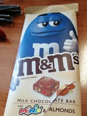 Milk Chocolate Bar with Minis & Almonds Chocolate Candies