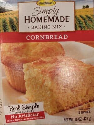 Simply homemade cornbread mix