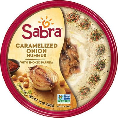 Caramelized Onion Hummus with Smoked Paprika