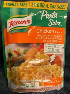 Chicken Flavor Fettuccine in a Savory Chicken Flavored Sauce